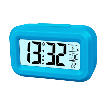 Malý digitální cestovní budík na baterie