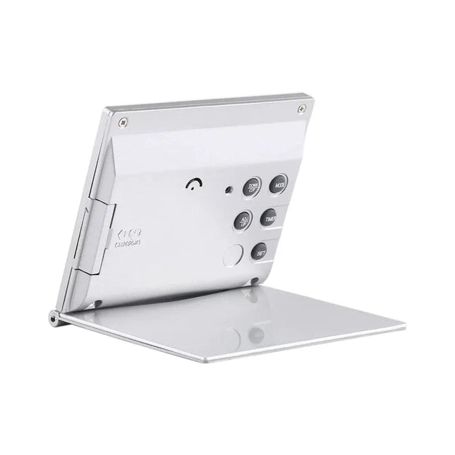 Skládací digitální cestovní budík s teploměrem