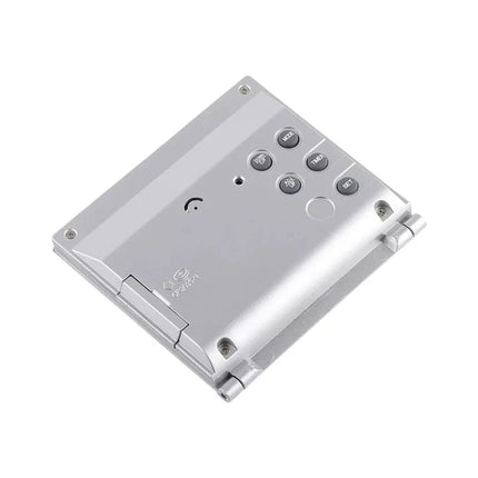 Skládací digitální cestovní budík s teploměrem