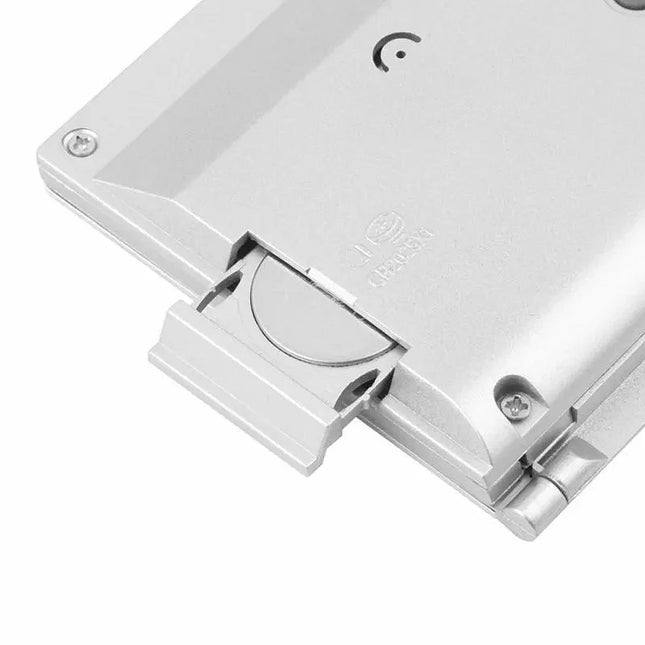 Skládací digitální cestovní budík s teploměrem