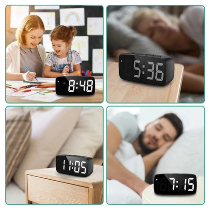 Digitální budík na baterie s podsvícením