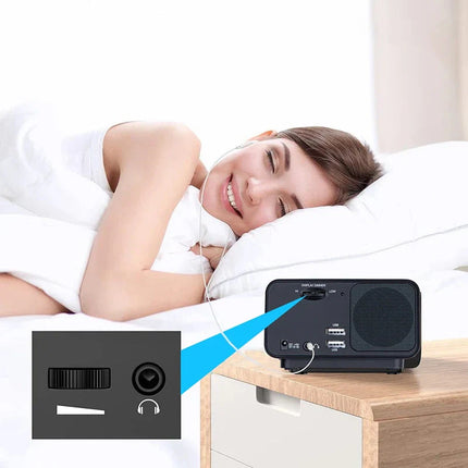 Digitální radiobudík s duálním alarmem