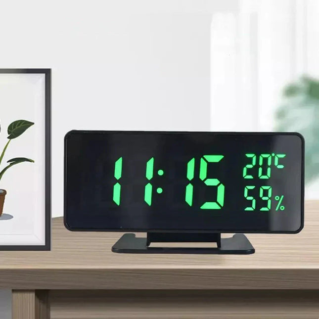 Digitální budík a hodiny s teploměrem