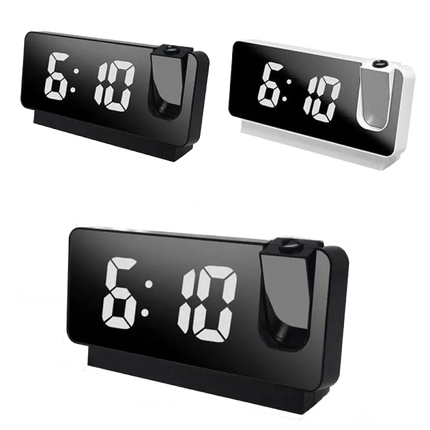 Digitální budík s projekcí na strop