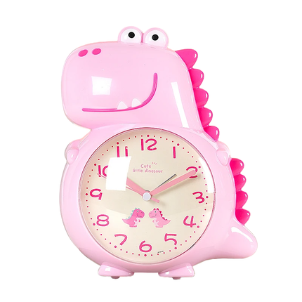 Dětský ručičkový budík ve tvaru dinosaura