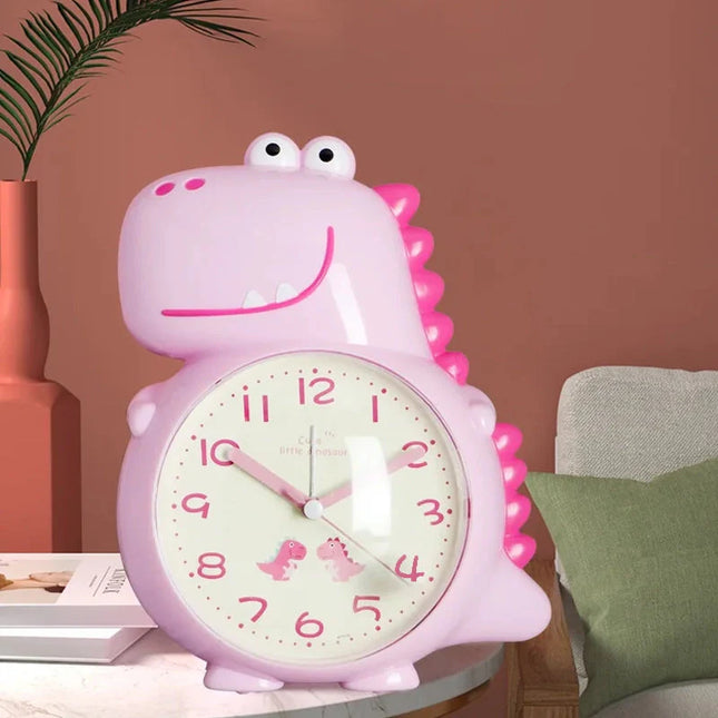 Dětský ručičkový budík ve tvaru dinosaura