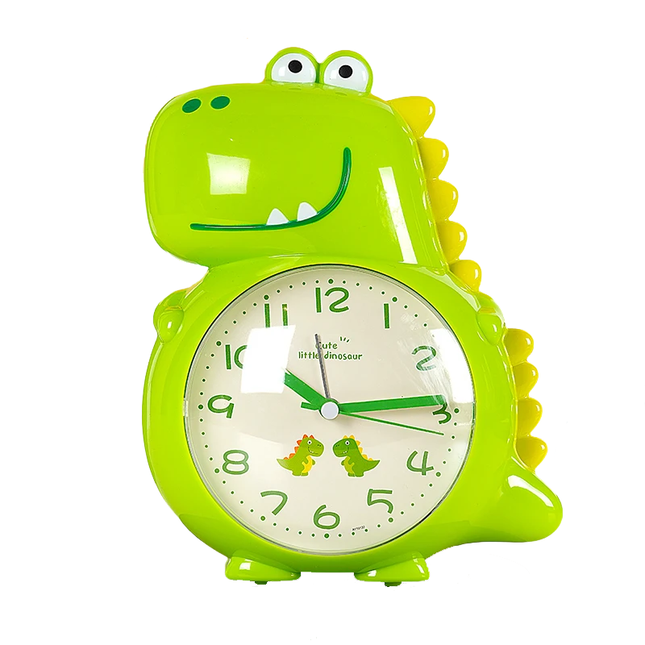 Analogový budík dinosaurus pro dětský pokoj