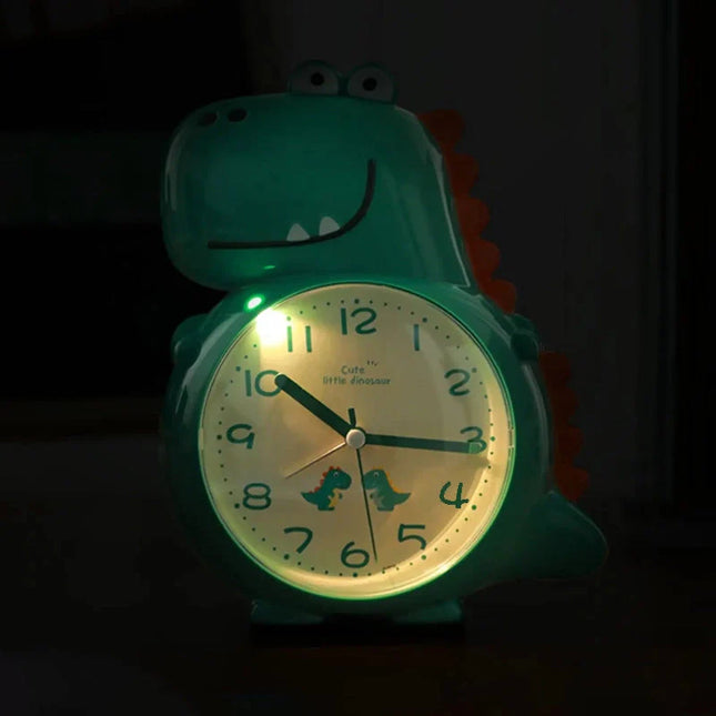 Analogový budík dinosaurus pro dětský pokoj