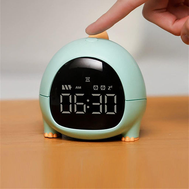 Dětský digitální budík ve tvaru dinosaura