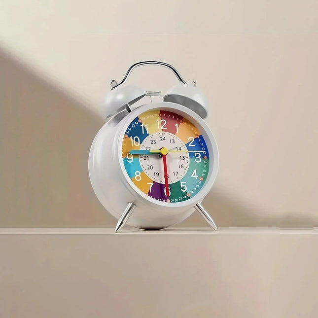 Barevný dětský výukový budík se zvonky