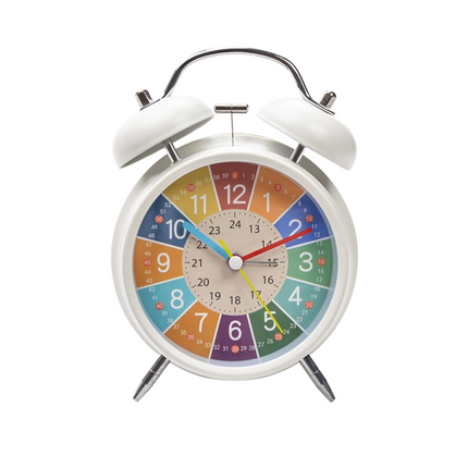 Barevný dětský výukový budík se zvonky