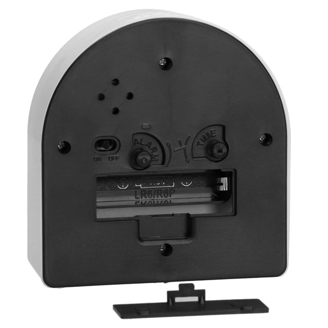 Růžový výukový budík pro holky zajíček