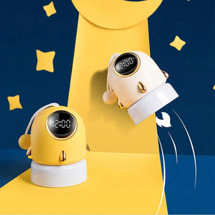 Dětský budík ve tvaru rakety