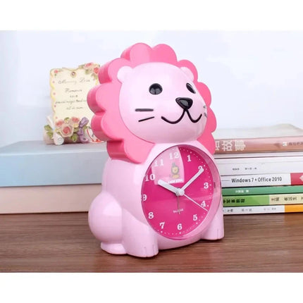 Dětský analogový budík roztomilý lev