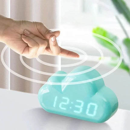 Dětský digitální budík ve tvaru mráčku