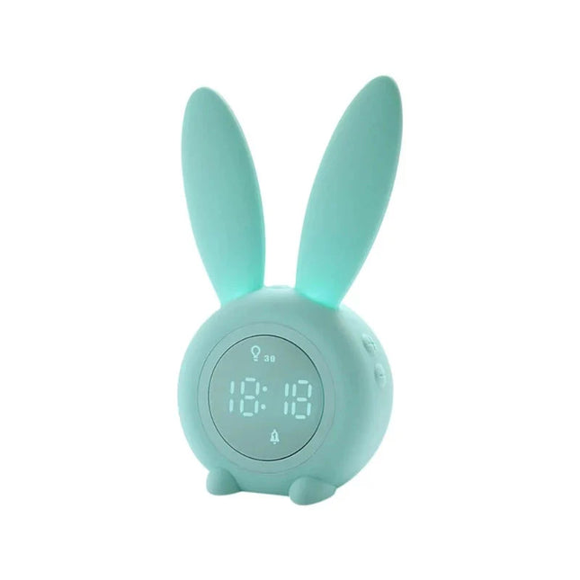 Dětský budík zajíček s funkcí noc/den