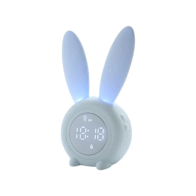Dětský budík zajíček s funkcí noc/den