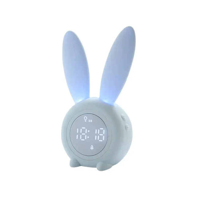 Dětský budík zajíček s funkcí noc/den