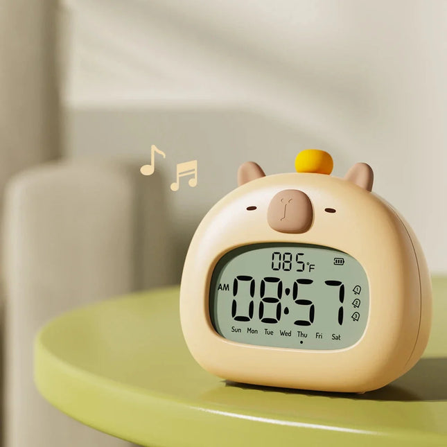 Dětský digitální budík pro dívky medvídek