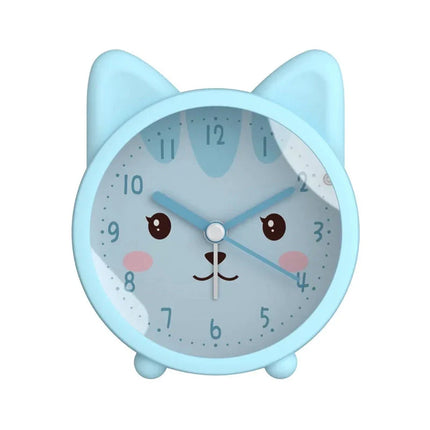 Dětský analogový budík pro dívky kočička