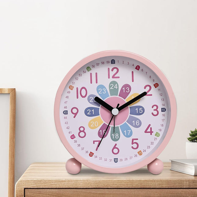 Dětský výukový analogový budík pro dívky