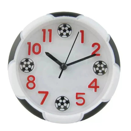 Dětský analogový budík s fotbalovým ciferníkem