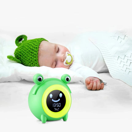 Dětský budík žába indikátor den/noc