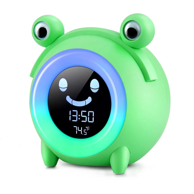 Dětský budík žába indikátor den/noc