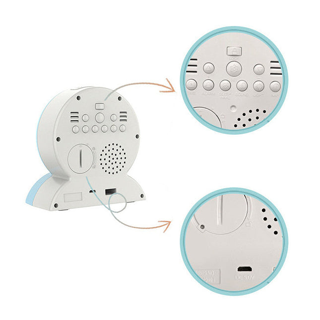 Dětský budík sova učí den noc