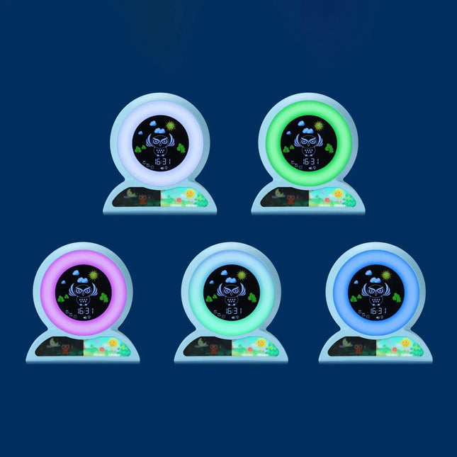 Dětský budík sova učí den noc