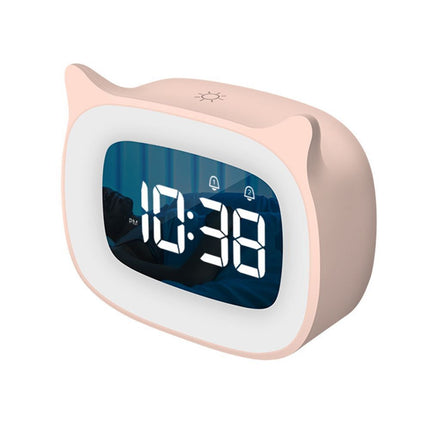 Růžový dětský budík pro nácvik spánku