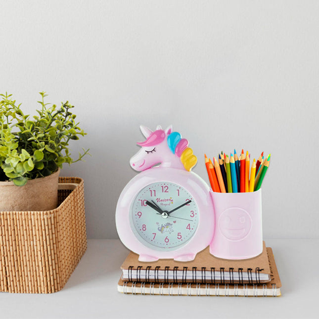Dětský budík jednorožec se stojánkem