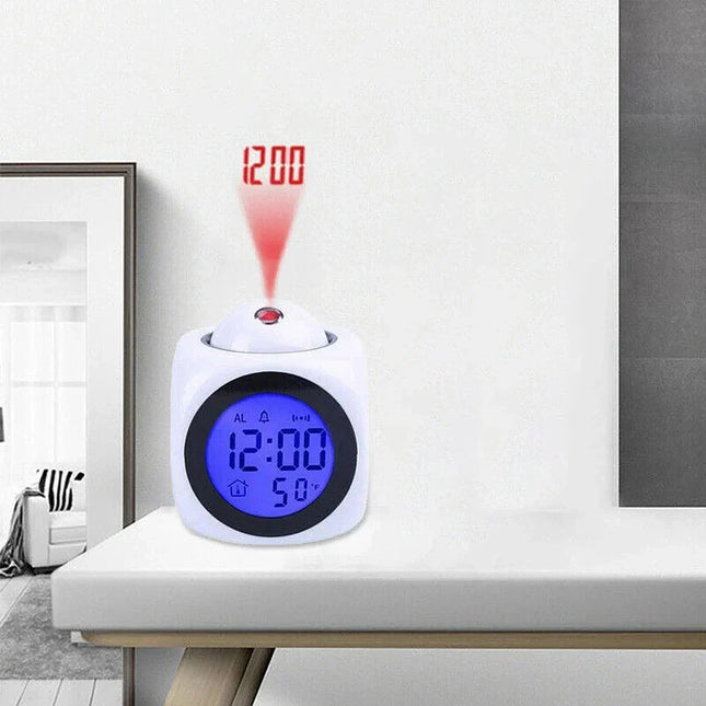 Světelný budík s projekcí na strop