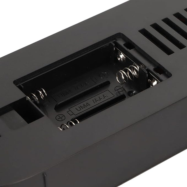 Digitální LED budík na baterie dřevěný