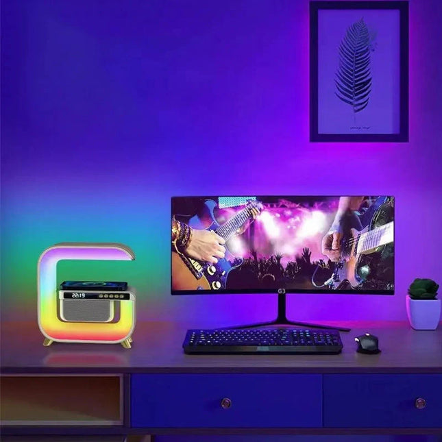 RGB světelný budík s Bluetooth reproduktorem
