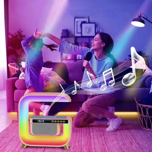 RGB světelný budík s Bluetooth reproduktorem