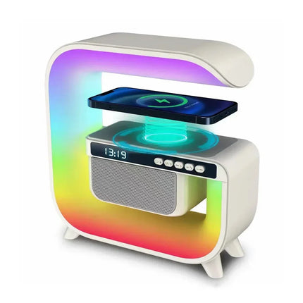 RGB světelný budík s Bluetooth reproduktorem