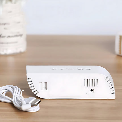 Designový světelný budík se zrcadlem