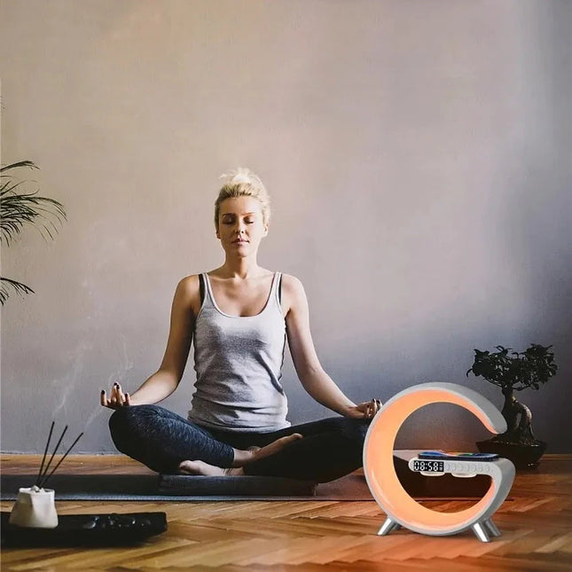 Světelný budík s hudbou a reproduktorem