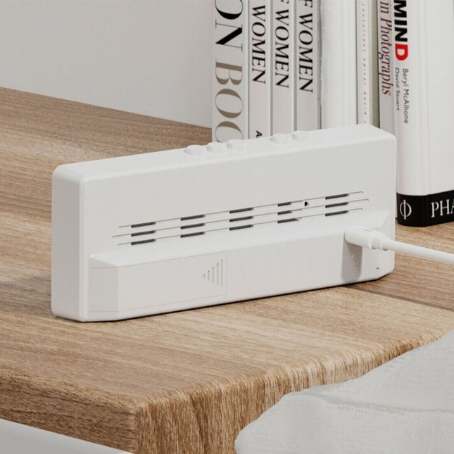 Bezdrátový digitální LED budík na baterie