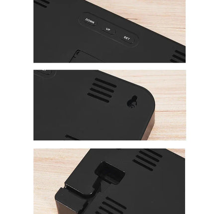 Velký LED budík do zásuvky kalendář