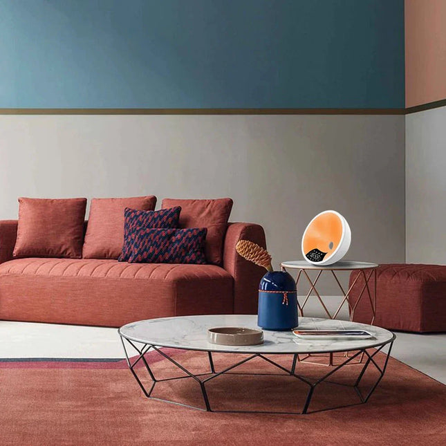 Světelný budík simulující východ slunce terapie