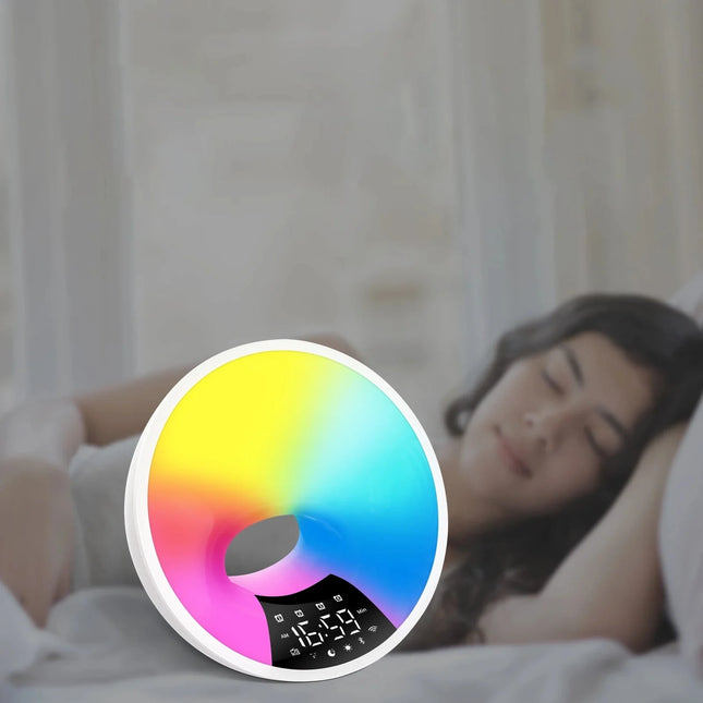 Světelný budík simulující východ slunce terapie