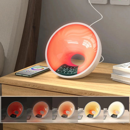 Světelný budík simulující východ slunce terapie