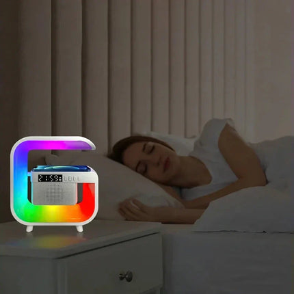 Terapeutická lampa budík s Bluetooth reproduktorem