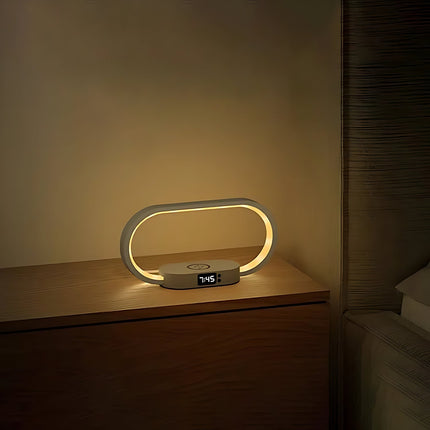 Stolní lampa s budíkem světelná terapie