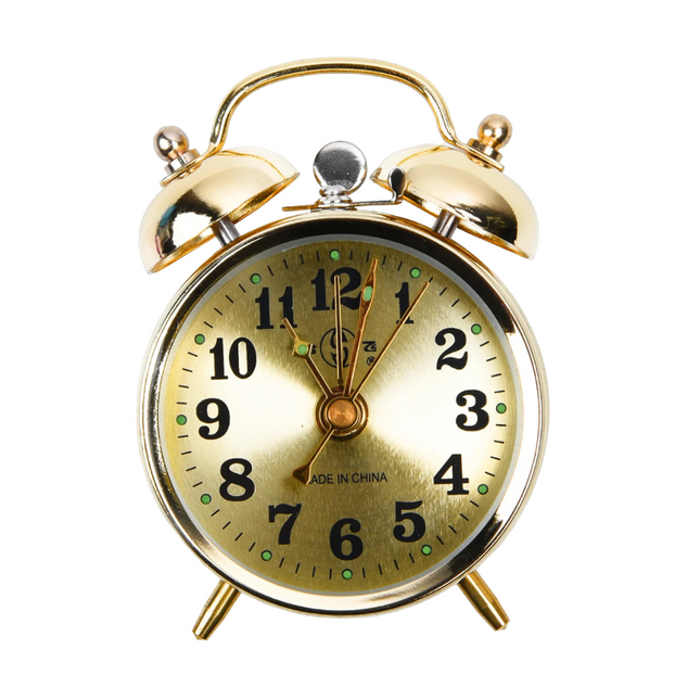 Hlasitý mechanický budík na noční stolek