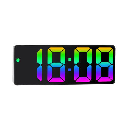Barevný LED digitální budík 24h formát
