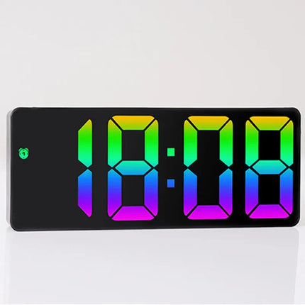 Barevný LED digitální budík 24h formát
