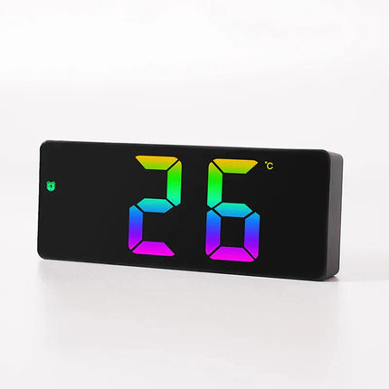 Barevný LED digitální budík 24h formát
